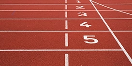 Athletics track lanes