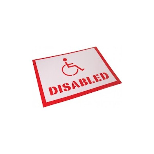 Disabled Parking Bay Stencil - 12