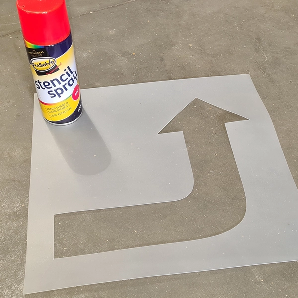 90° Arrow Stencil - 6in