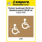 Ampere Disabled Parking Bay Stencil Kit - 25 x 30 cm (12 Piece)