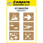 Ampere Industrial Floor Marking Stencil Kit (6 Piece)