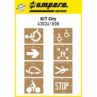 Ampere City Marking Stencil Kit (8 Piece)