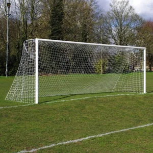 MH Goals Youth 11 aside Football Goals - 21x7ft Heavy Duty Socketed Steel