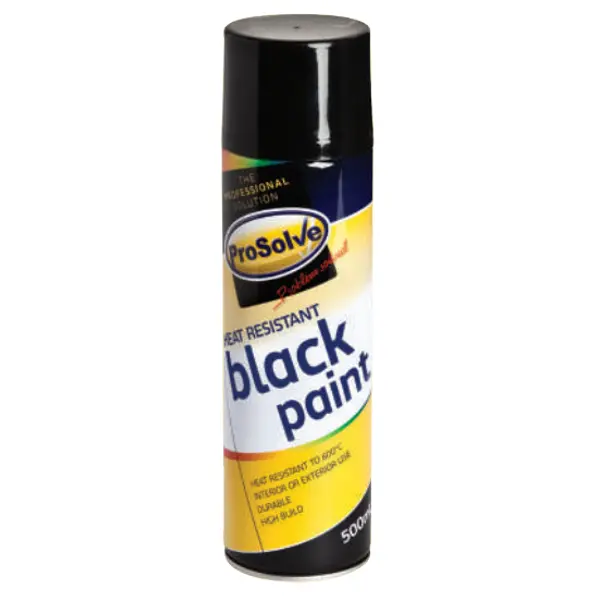 ProSolve Heat Resistant Black Spray Paint